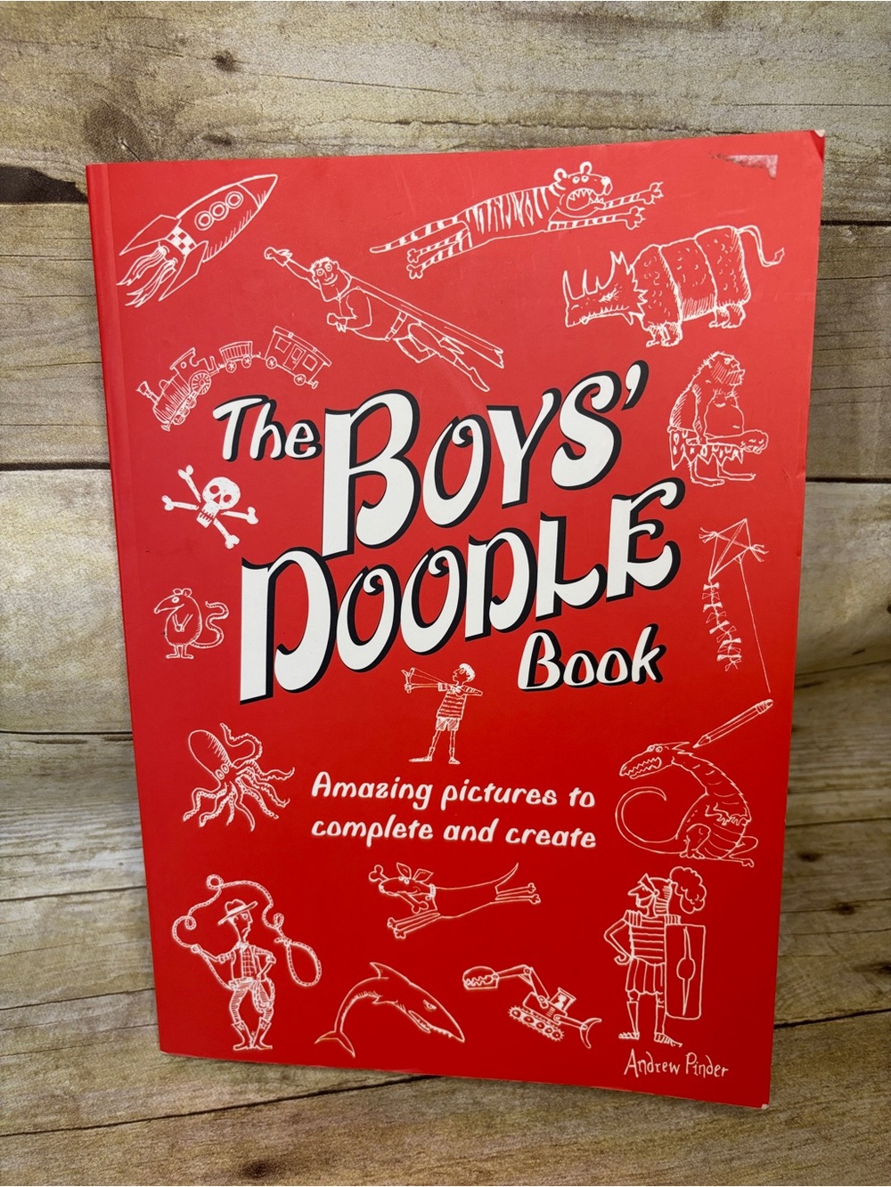 The Boys' Doodle Book - Red Kids' Activity Book